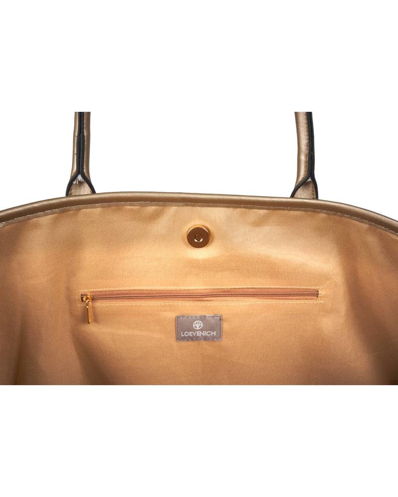 Loevenich Korbtasche-Gold