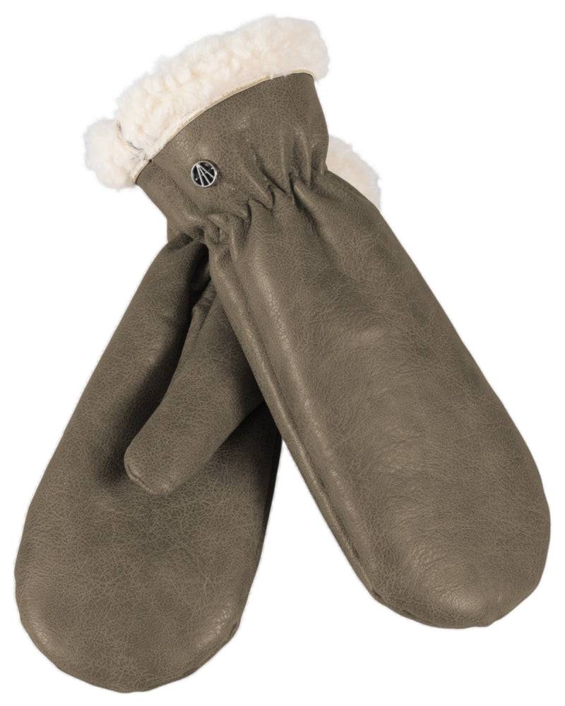 Loevenich Kunstleder Handschuhe - Oliv