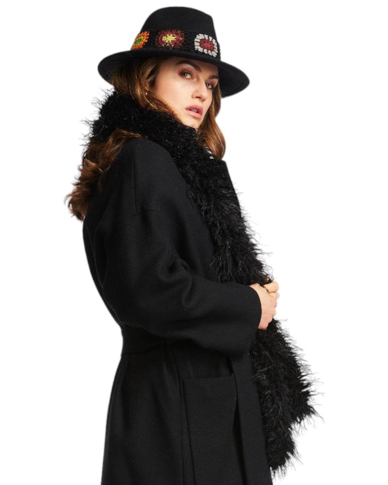 Loevenich Kunstpelzschal - Schwarz