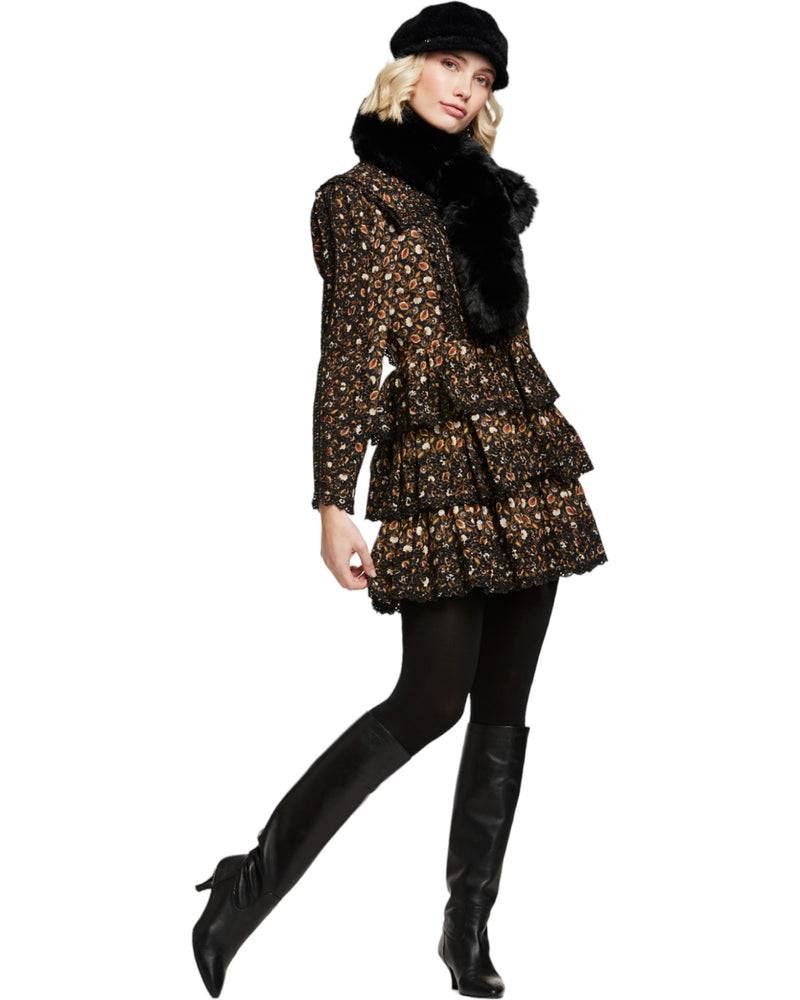 Loevenich Kunstpelzschal - Schwarz