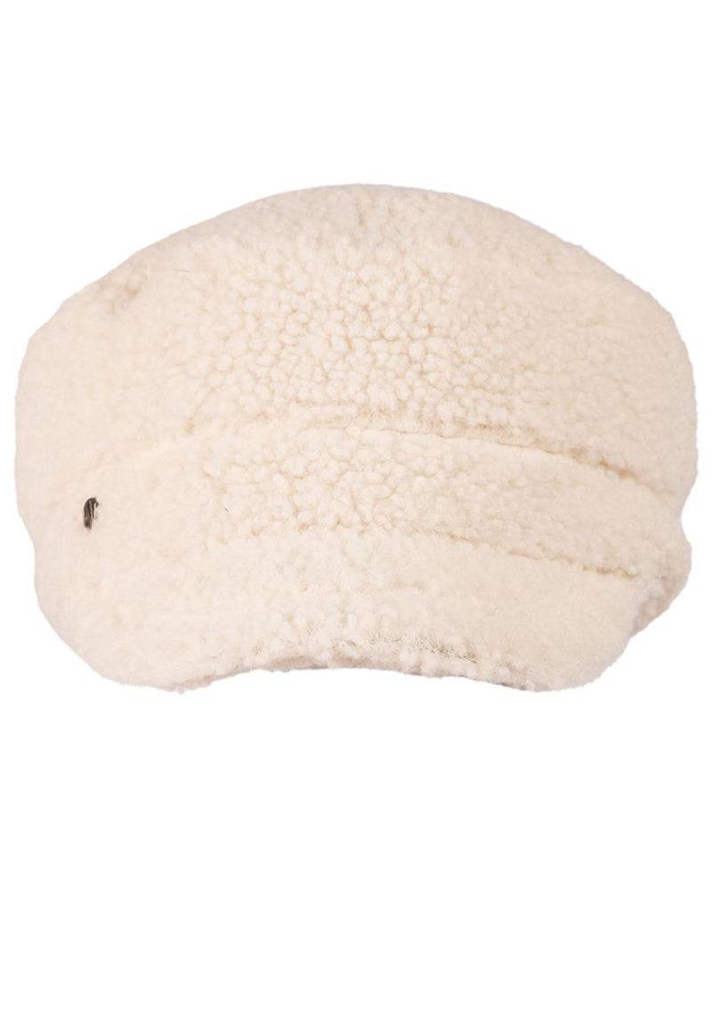 Loevenich Lammfell Imitation Kappe + Handschuh - Beige