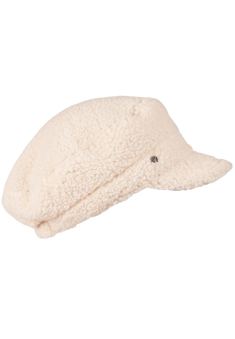 Loevenich Lammfell Imitation Kappe + Handschuh - Beige