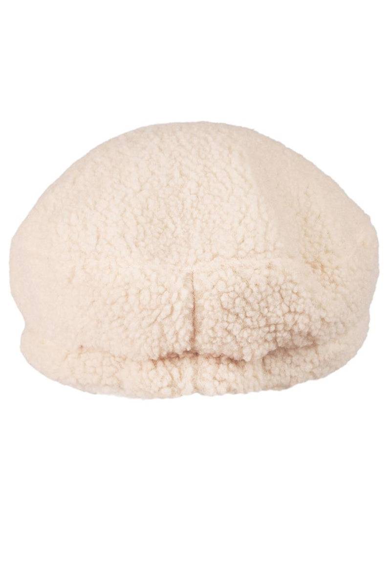 Loevenich Lammfell Imitation Kappe + Handschuh - Beige