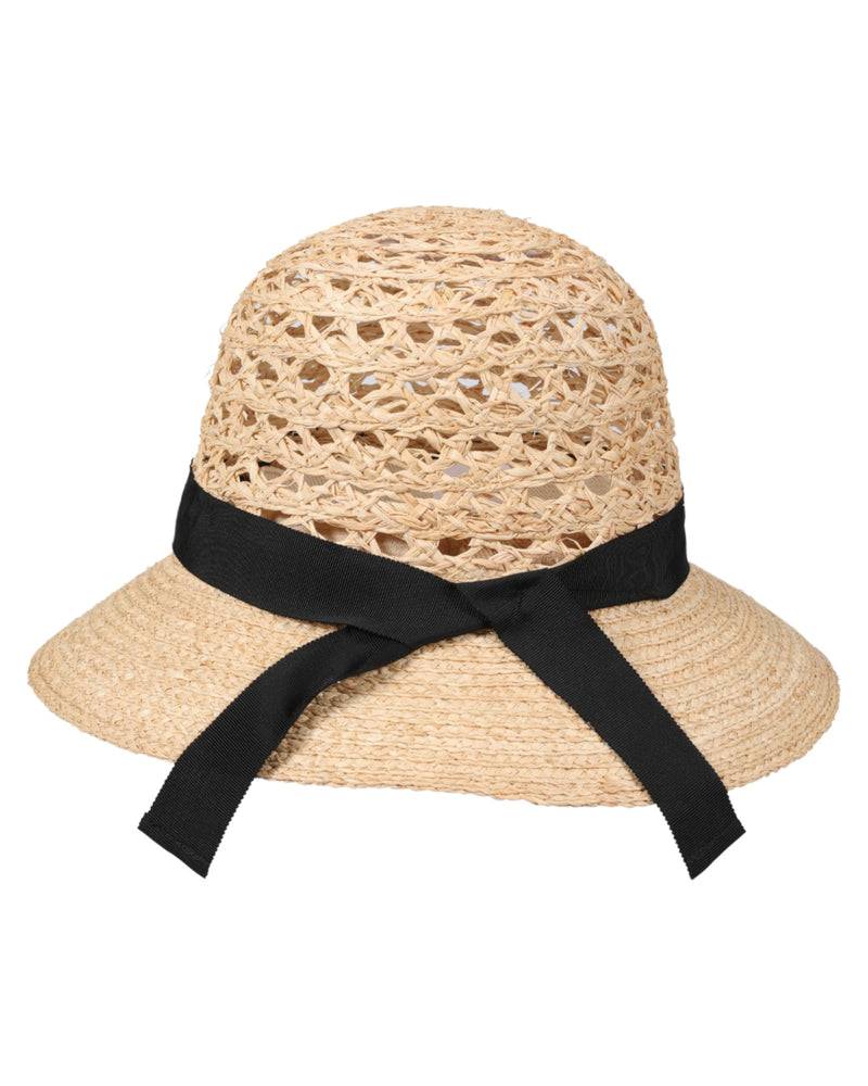 Loevenich Loevenich Medium Raffia-Glocke Mit Schwarzem Ripsband