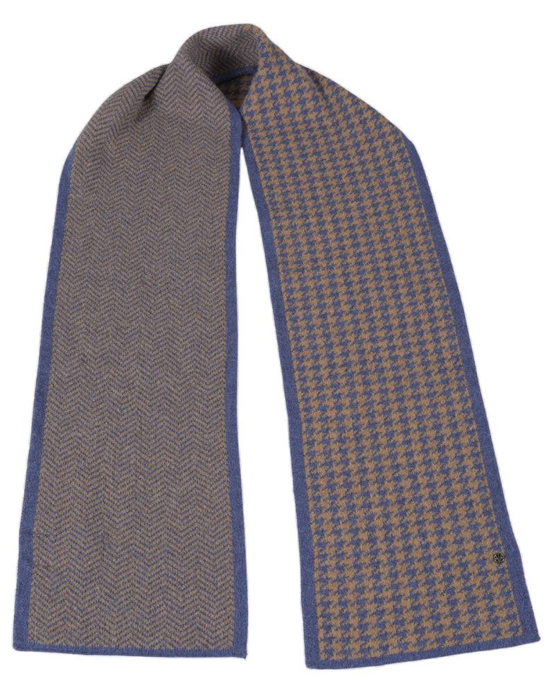 Loevenich Schal 2'farbig - Kamel-Blau