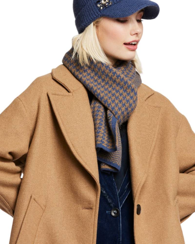 Loevenich Schal 2'farbig - Kamel-Blau