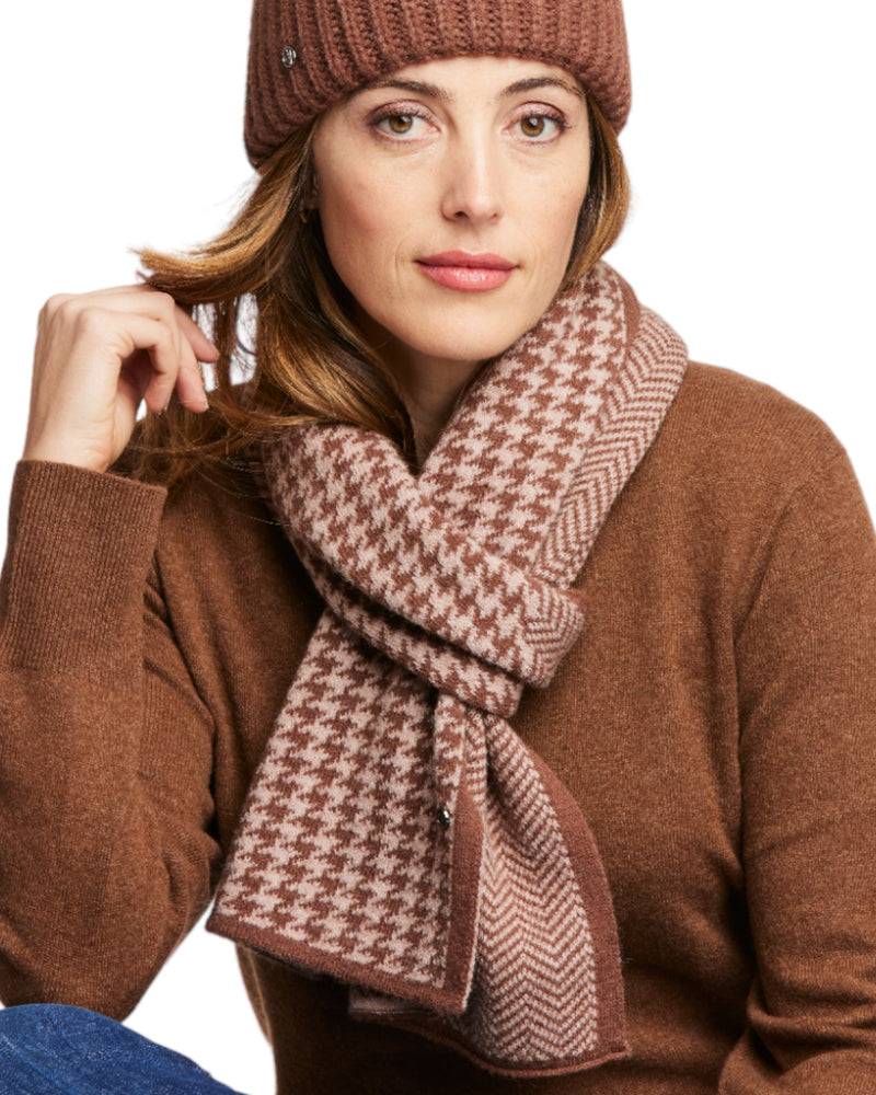 Loevenich Schal 2'farbig - Puder-Cognac