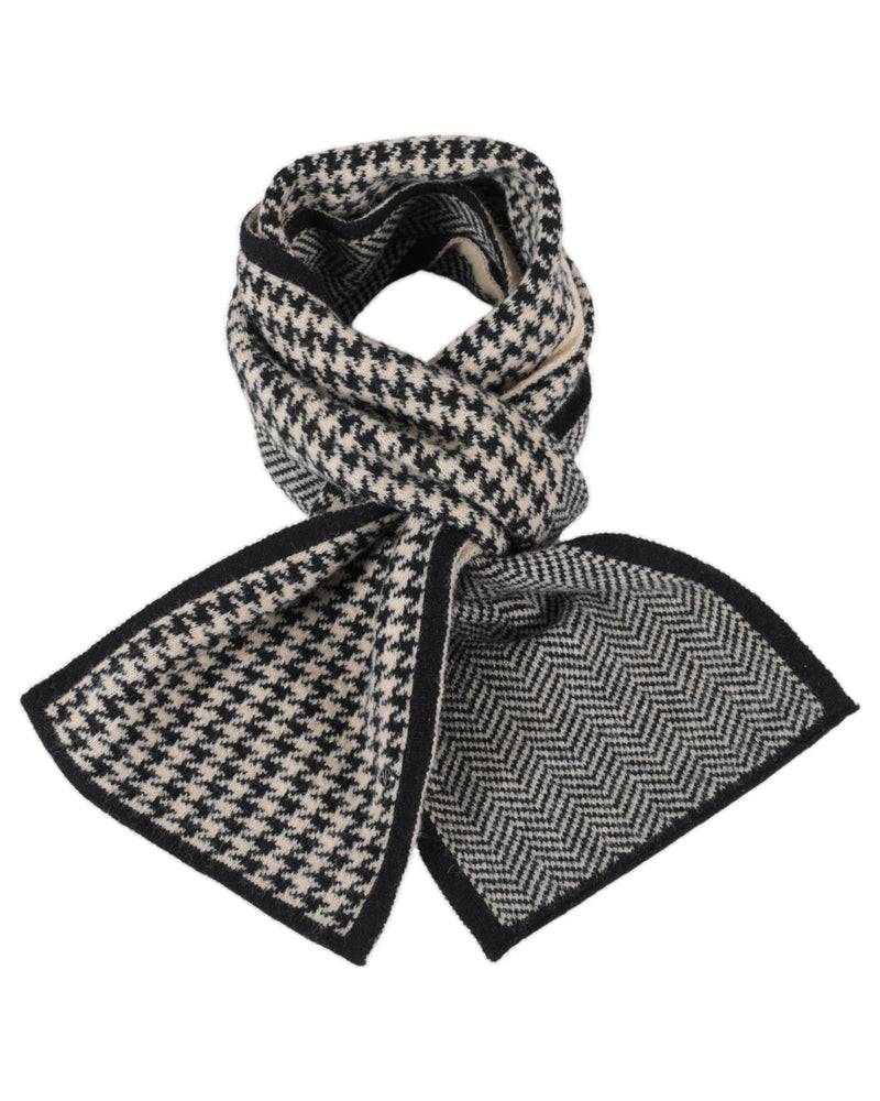 Loevenich SET Strickmütze + Schal - Beige-Schwarz