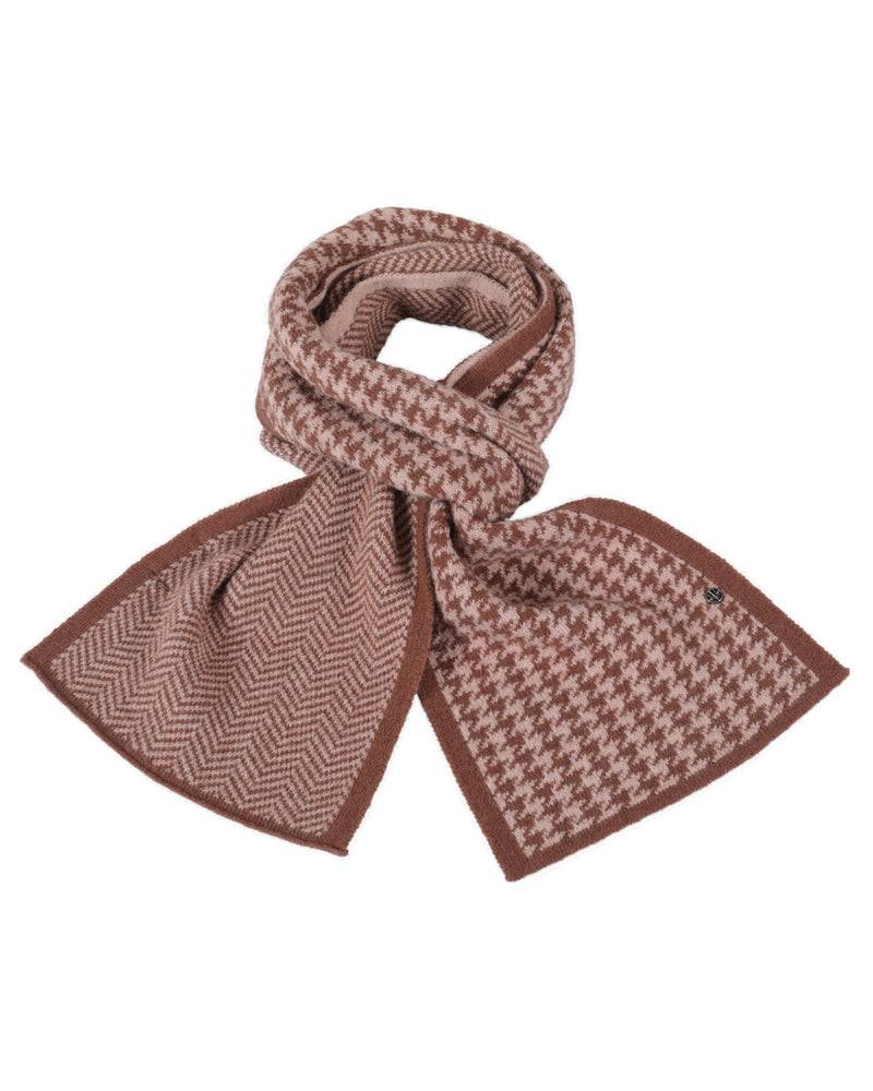 Loevenich SET Strickmütze + Schal - Puder-Cognac