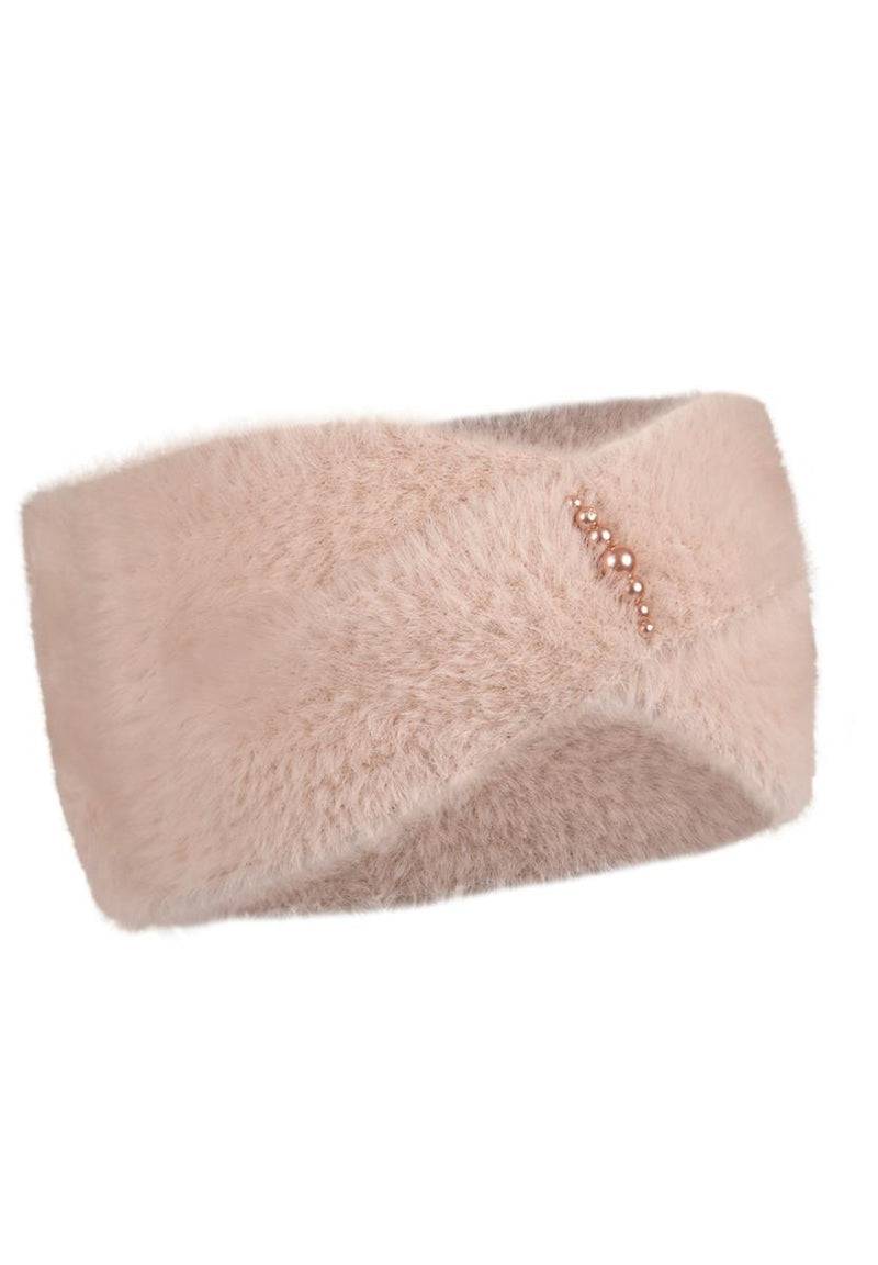 Loevenich Stirnband Mit Perlen - Beige