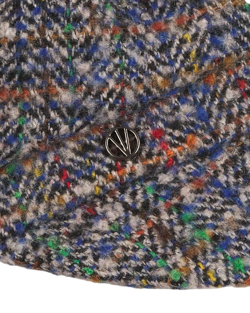 Loevenich Tweed Kapitänskappe - Multi Blau