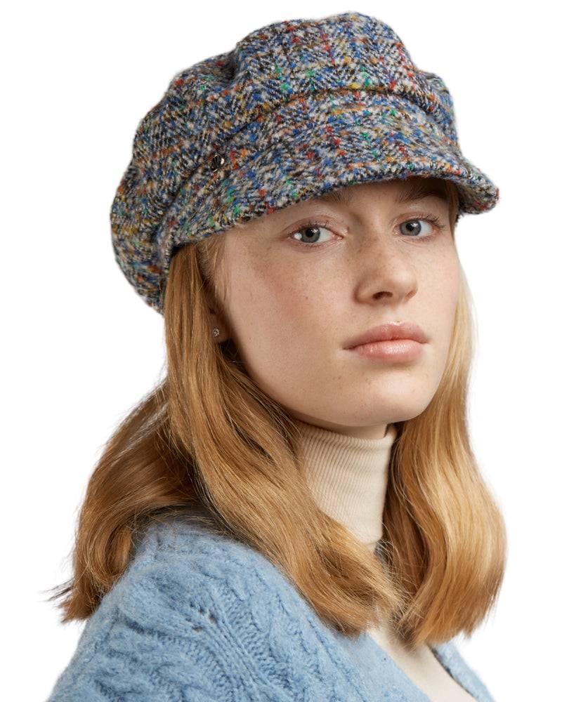 Loevenich Tweed Kapitänskappe - multi Blau