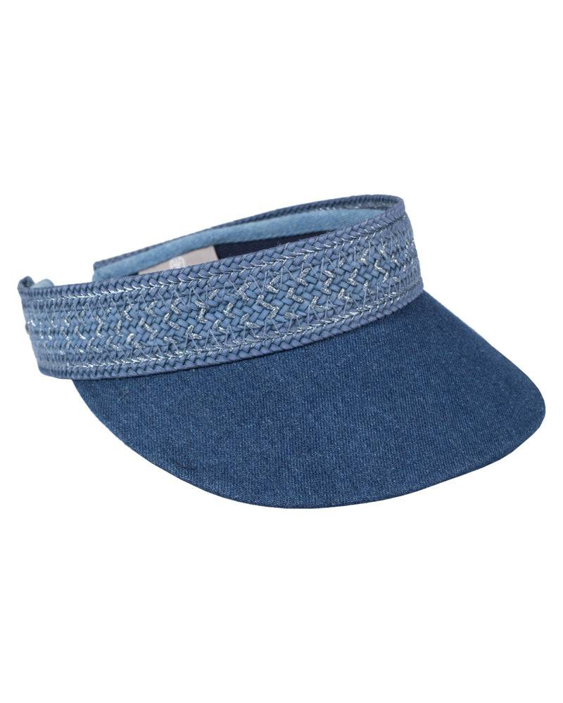 Loevenich Visor Mit Flechtband-Multi Denim