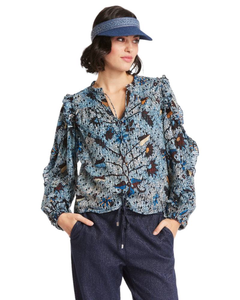 Loevenich Visor mit Flechtband-Multi Denim