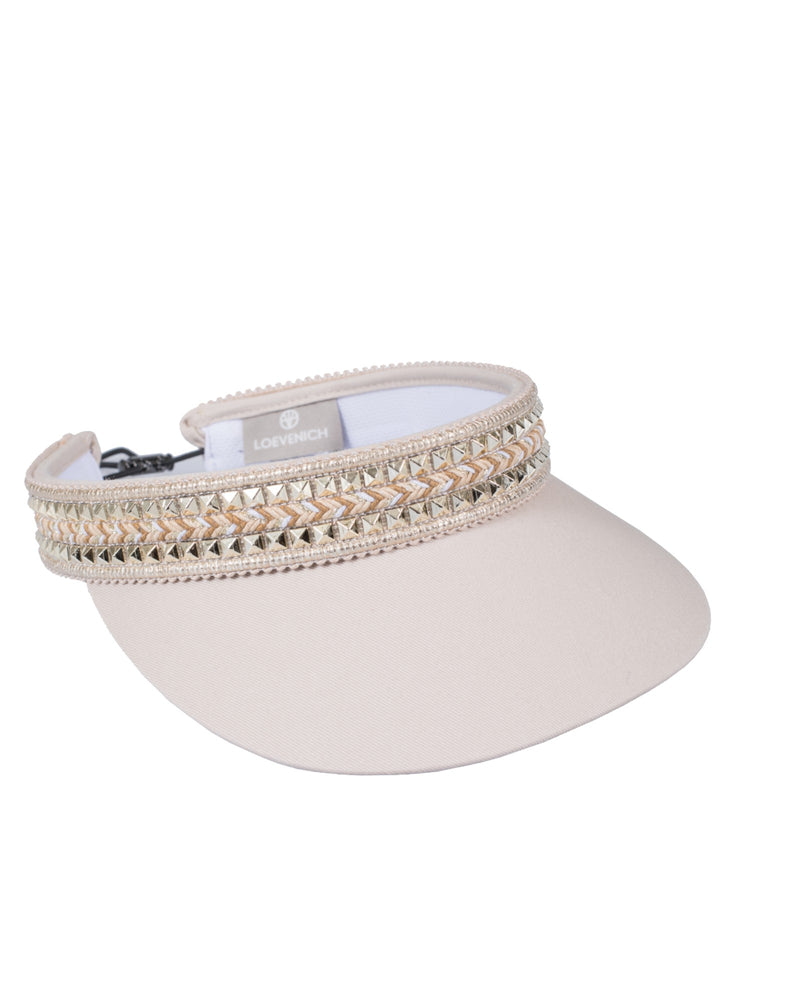 Loevenich Visor Mit Nieten-Garnitur - Sand