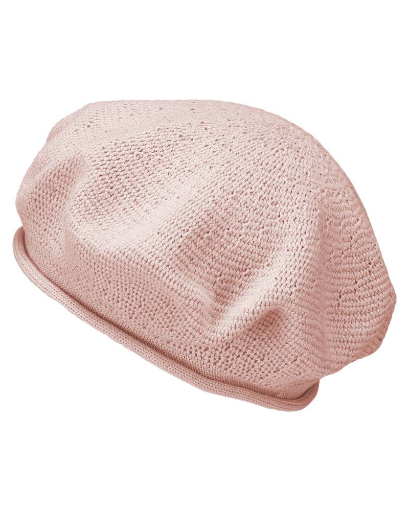 Loevenich Modische Baumwoll-Baskenmütze Für Damen - Nude