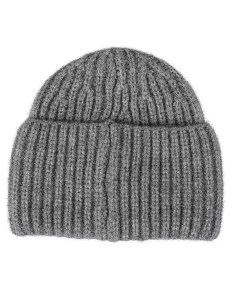 Loevenich SET Strickmütze + Rautenschal - Flanell Meliert-Multi Marine