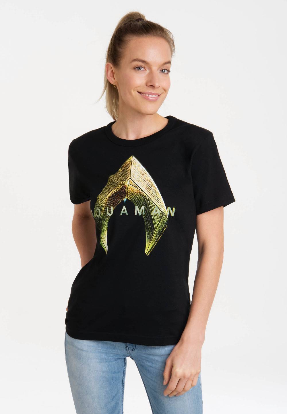 Logoshirt Aquaman - Logo - DC Comics - T-Shirt Print - Damen