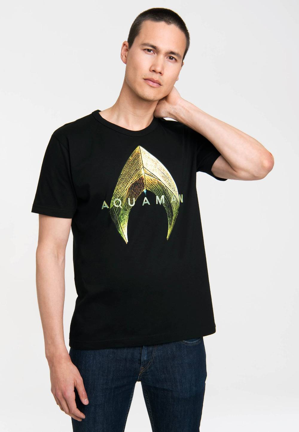 Logoshirt Aquaman - Logo - DC Comics - T-Shirt Print - Herren