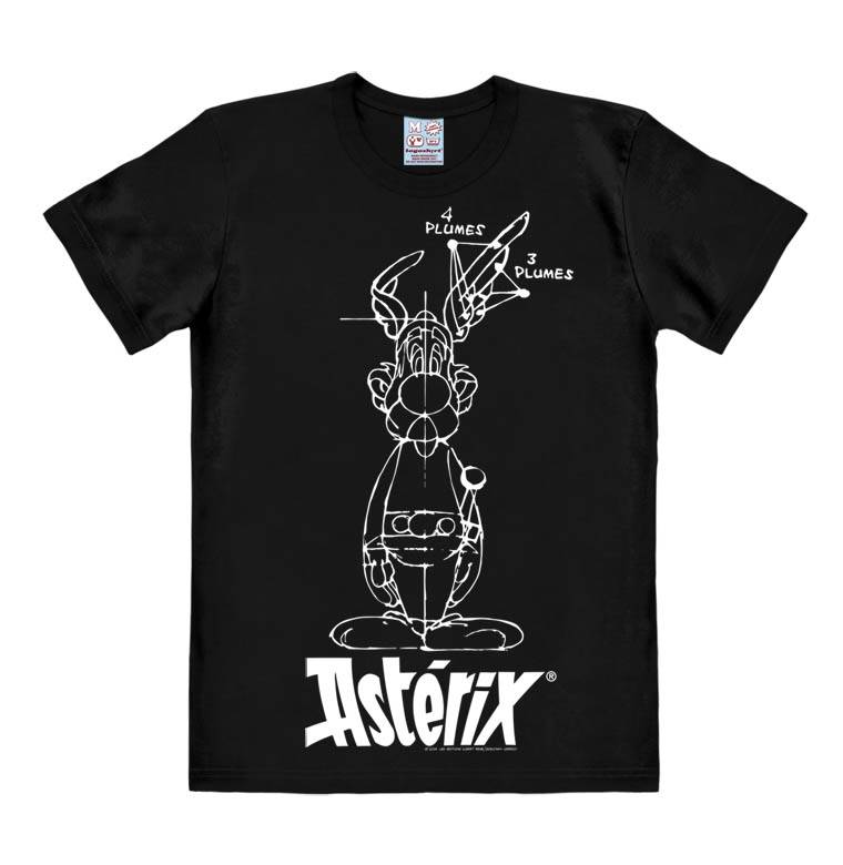 Logoshirt Asterix & Obelix - Asterix - Skizze - T-Shirt Print - Herren