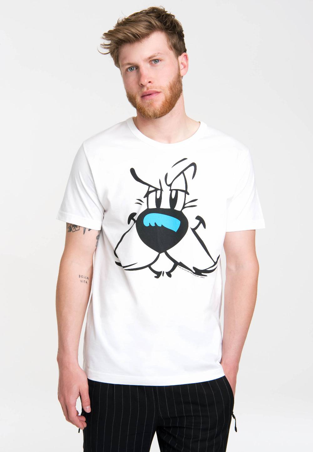 Logoshirt Asterix & Obelix - Idefix - Gesicht - T-Shirt Print - Herren