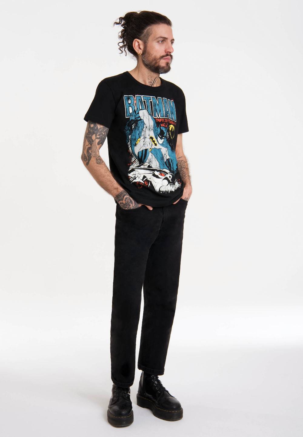Logoshirt Batman - Jäger - DC Comics - T-Shirt Vintage - Print - Herren