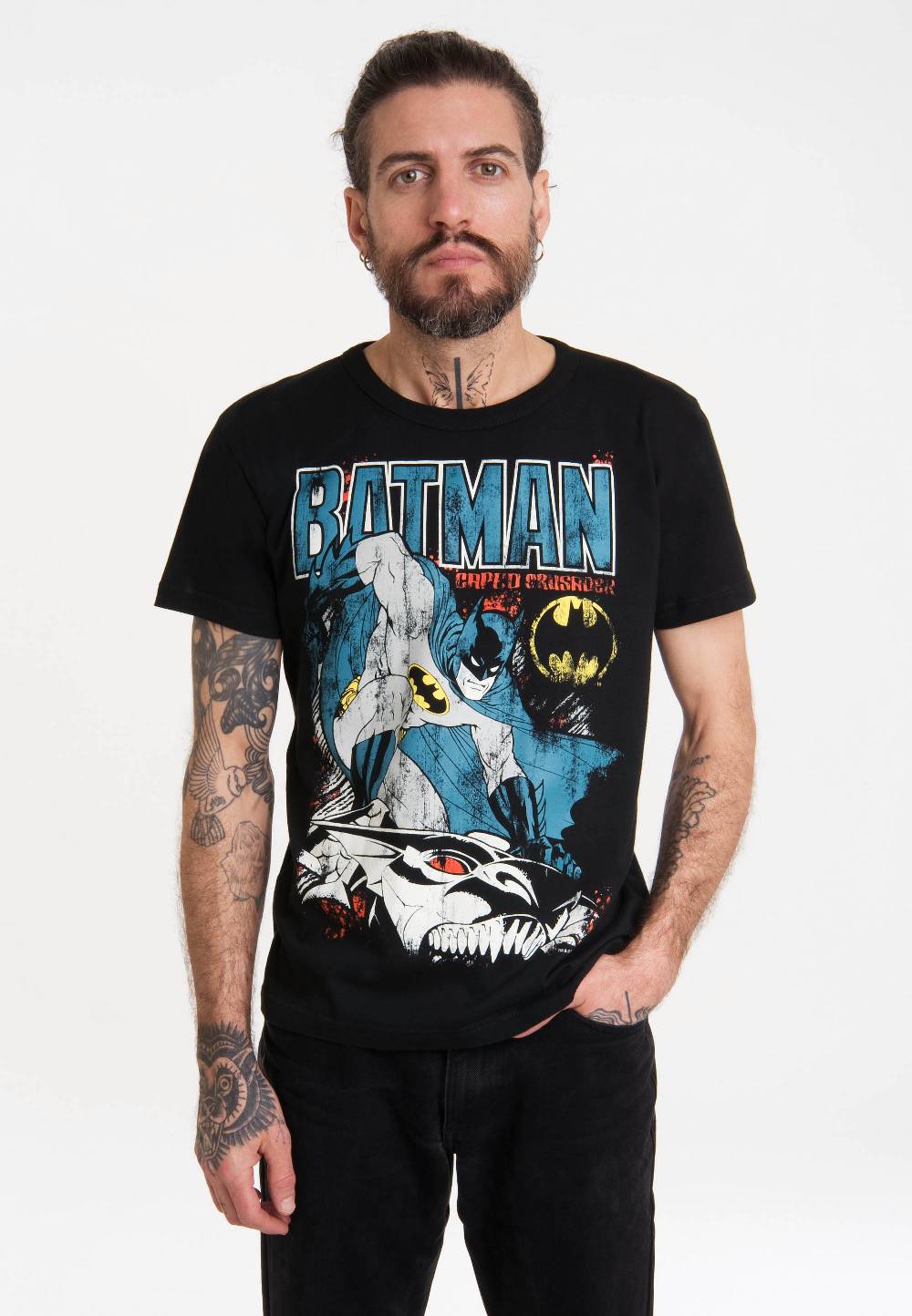 Logoshirt Batman - Jäger - DC Comics - T-Shirt Vintage - Print - Herren