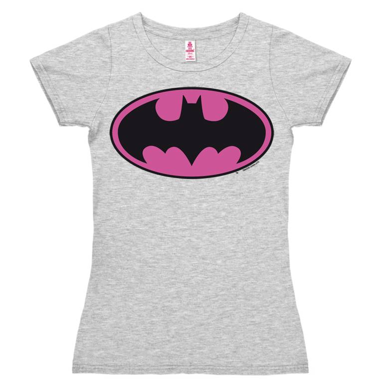 Logoshirt Batman Logo PINK - DC Comics - T-Shirt Print - Damen