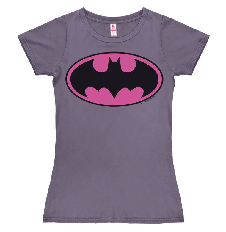 Logoshirt Batman Logo PINK - DC Comics - T-Shirt Print - Damen
