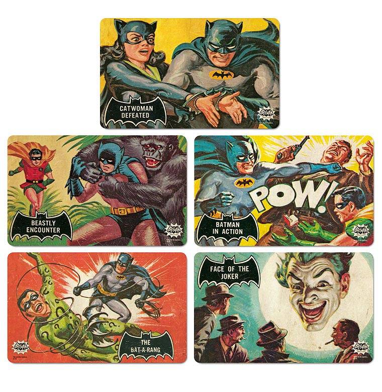 Logoshirt Batman & Robin in Action - DC Comics - 5er Set - Frühstücksbrettchen