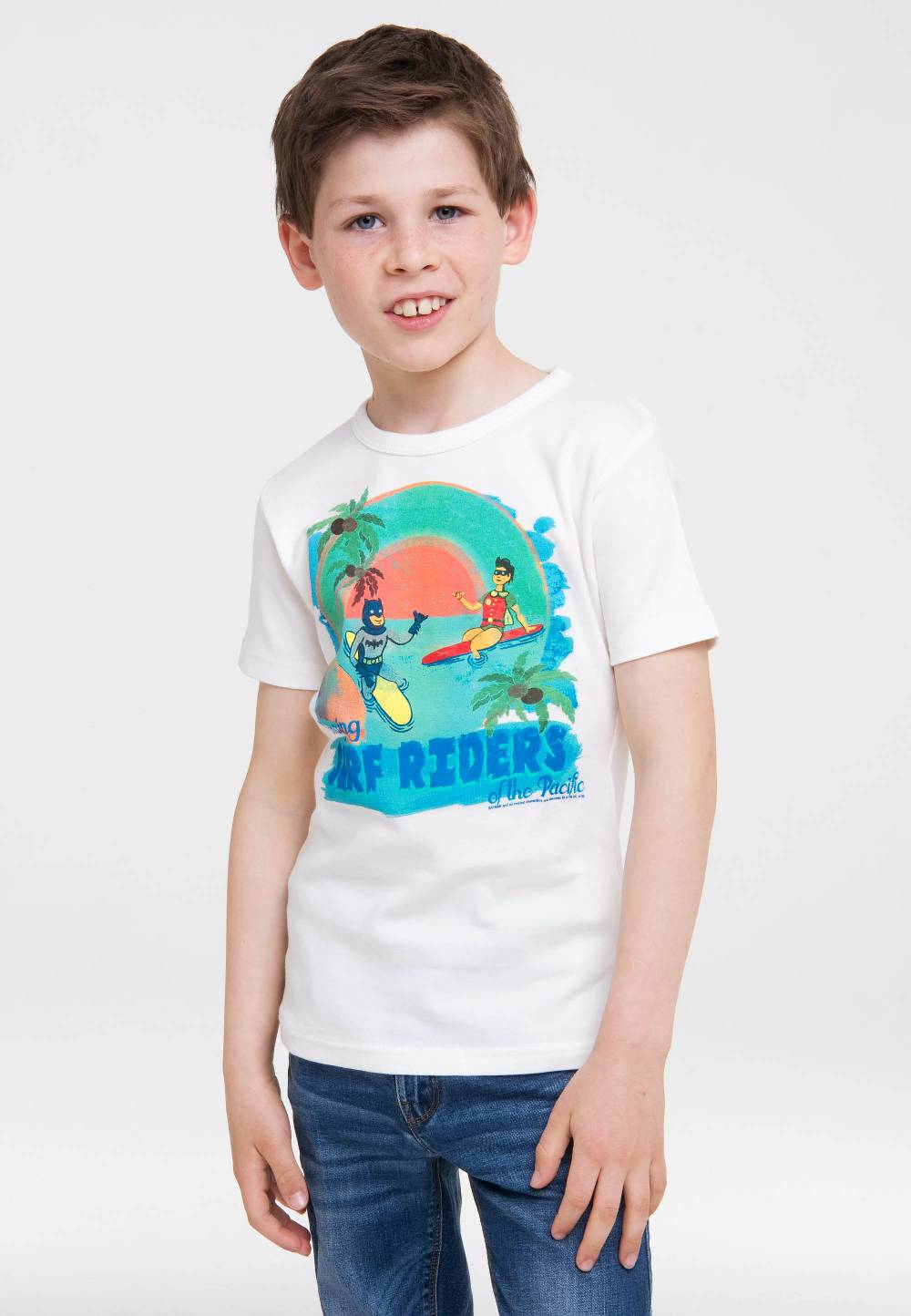 Logoshirt Batman & Robin - Surf Riders - DC Comics - T-Shirt Print - Kinder
