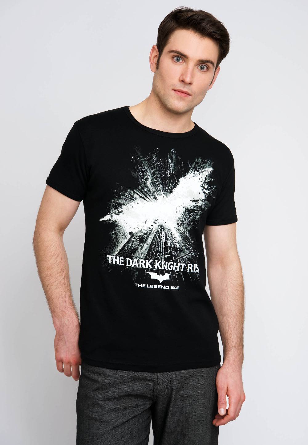 Logoshirt Batman - The Dark Knight Rises - DC Comics - T-Shirt Print - Herren