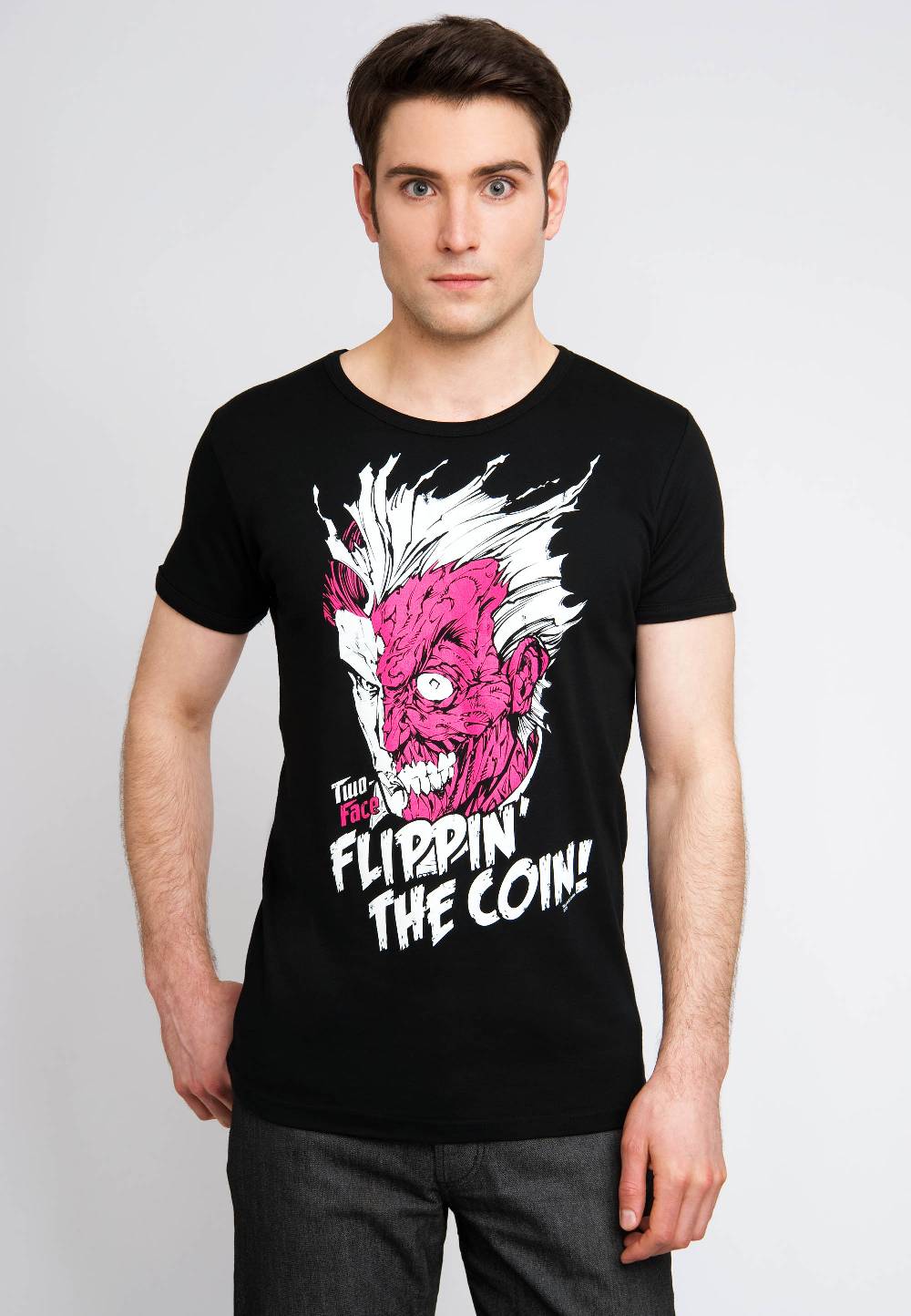 Logoshirt Batman - Two-Face - Flippin' The Coin - DC Comics - T-Shirt Print - Herren