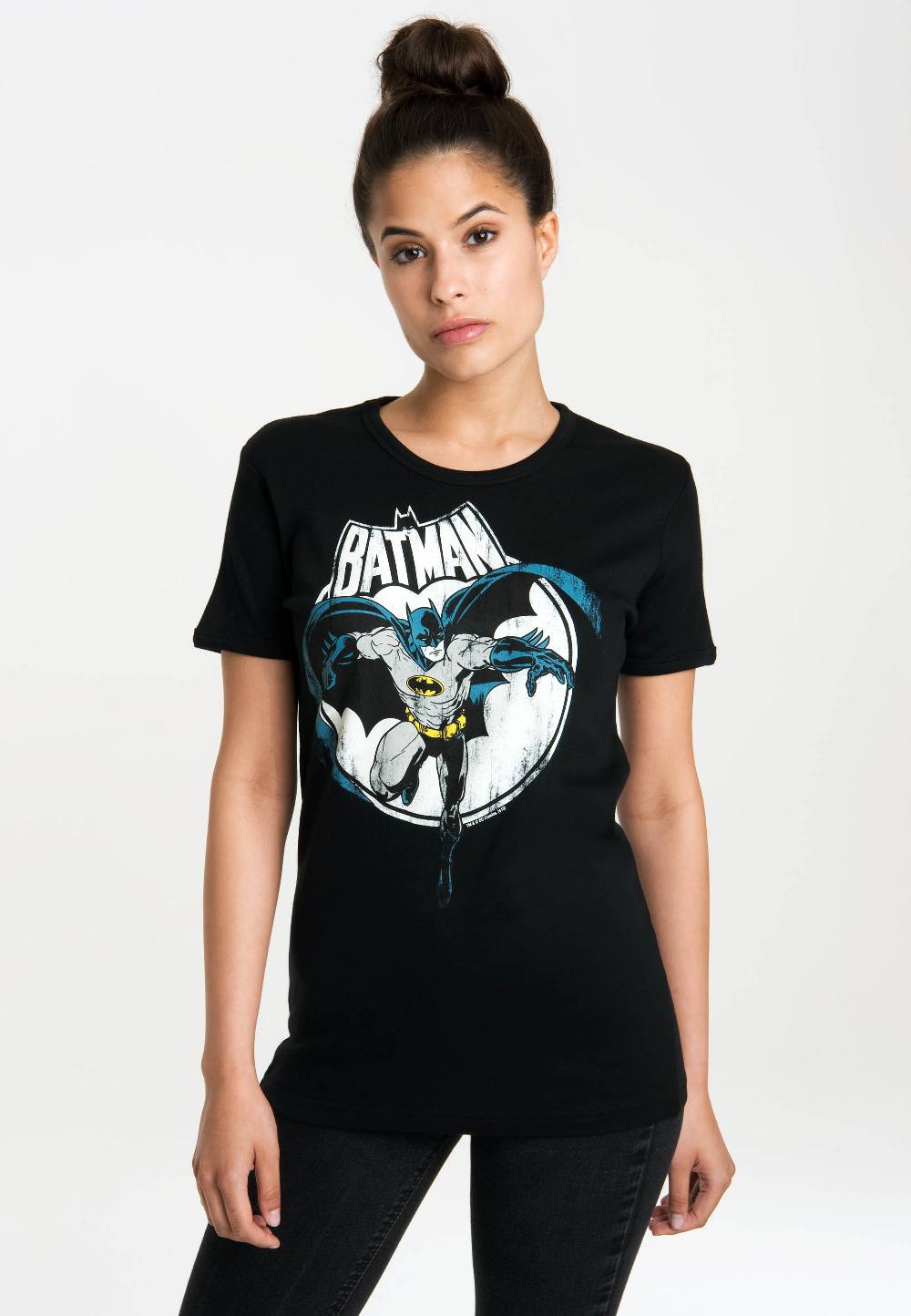 Logoshirt Batman - Vollmond - DC Comics - T-Shirt Print - Damen