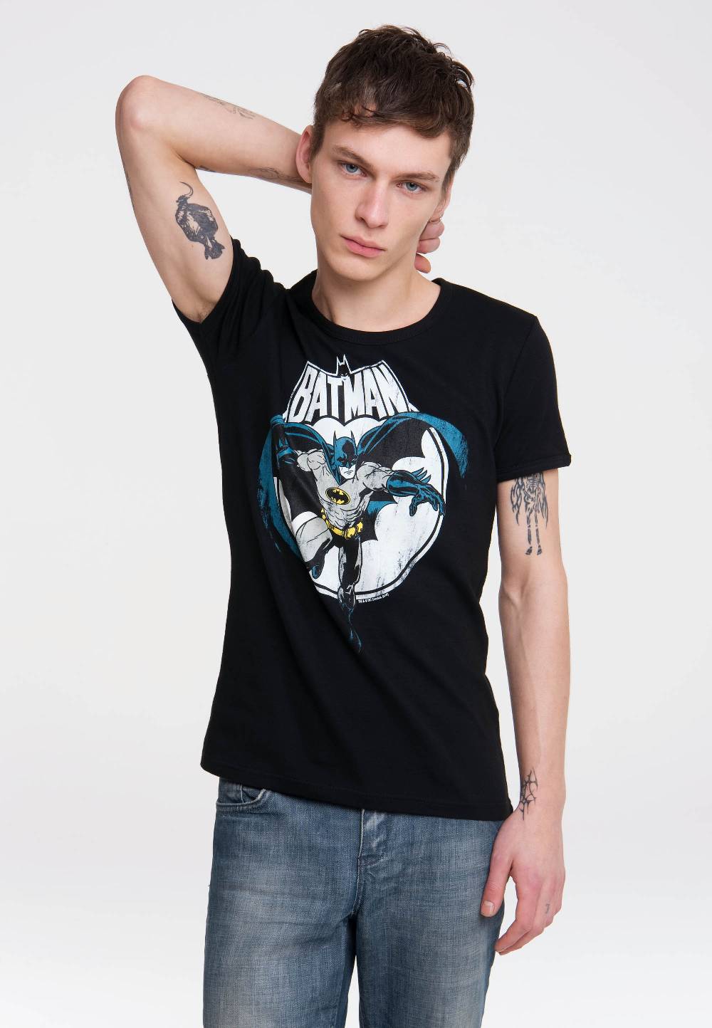 Logoshirt Batman - Vollmond - DC Comics - T-Shirt Print - Herren