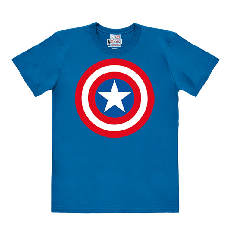 Logoshirt Captain America - Shield Logo - Marvel Comics - T-Shirt Print - Damen
