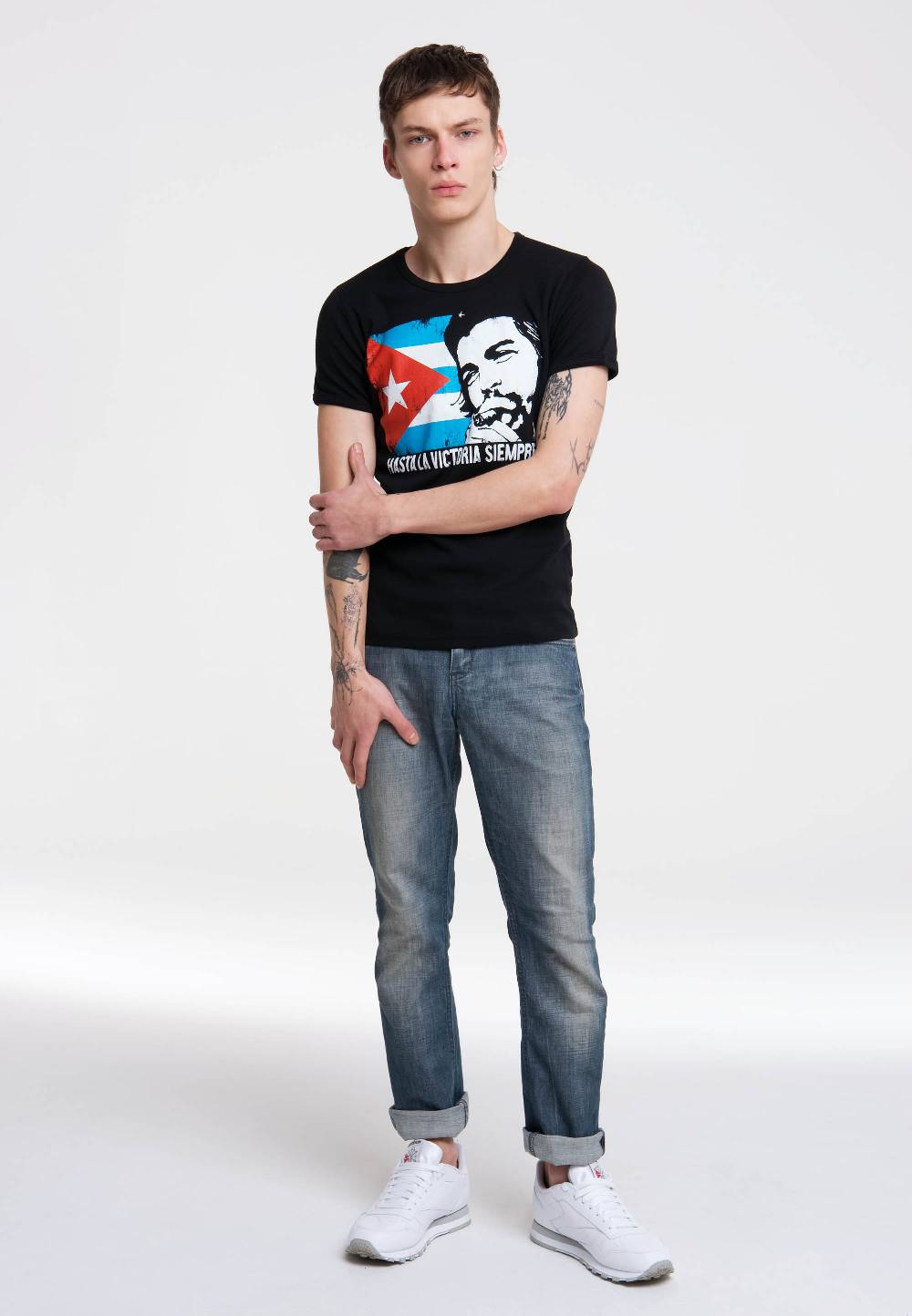 Logoshirt Che Guevara - Cuban Flag - T-Shirt Print - Herren