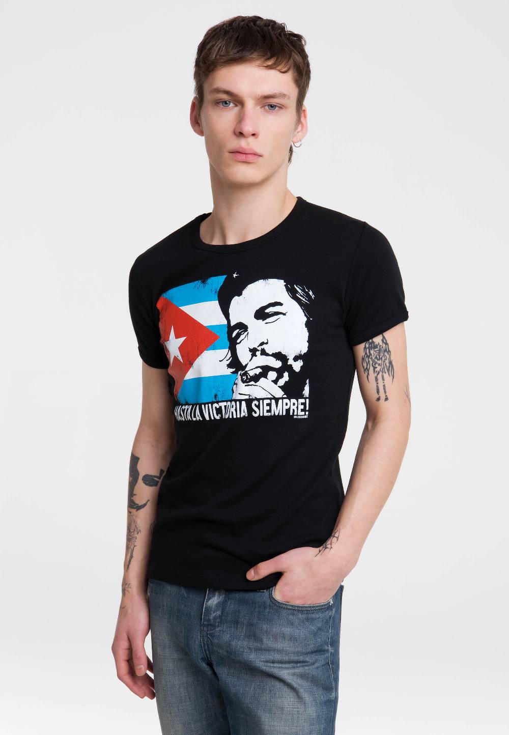 Logoshirt Che Guevara - Cuban Flag - T-Shirt Print - Herren