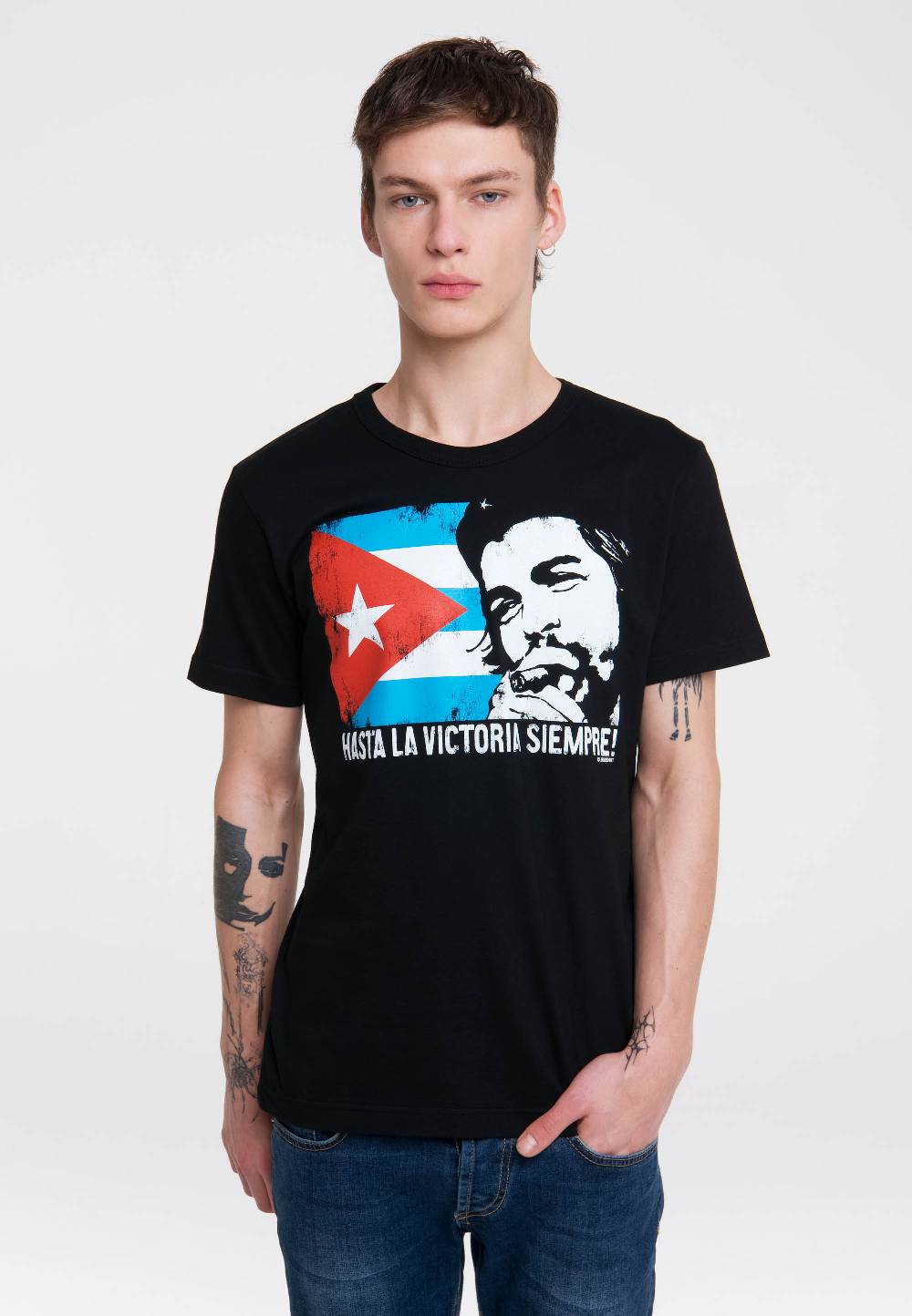 Logoshirt Che Guevara - Cuban Flag - T-Shirt Print - Herren