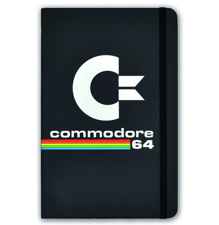 Logoshirt Commodore 64 - C64 Logo - Hardcover Notizbuch A5 - mit Gummiband - Liniert