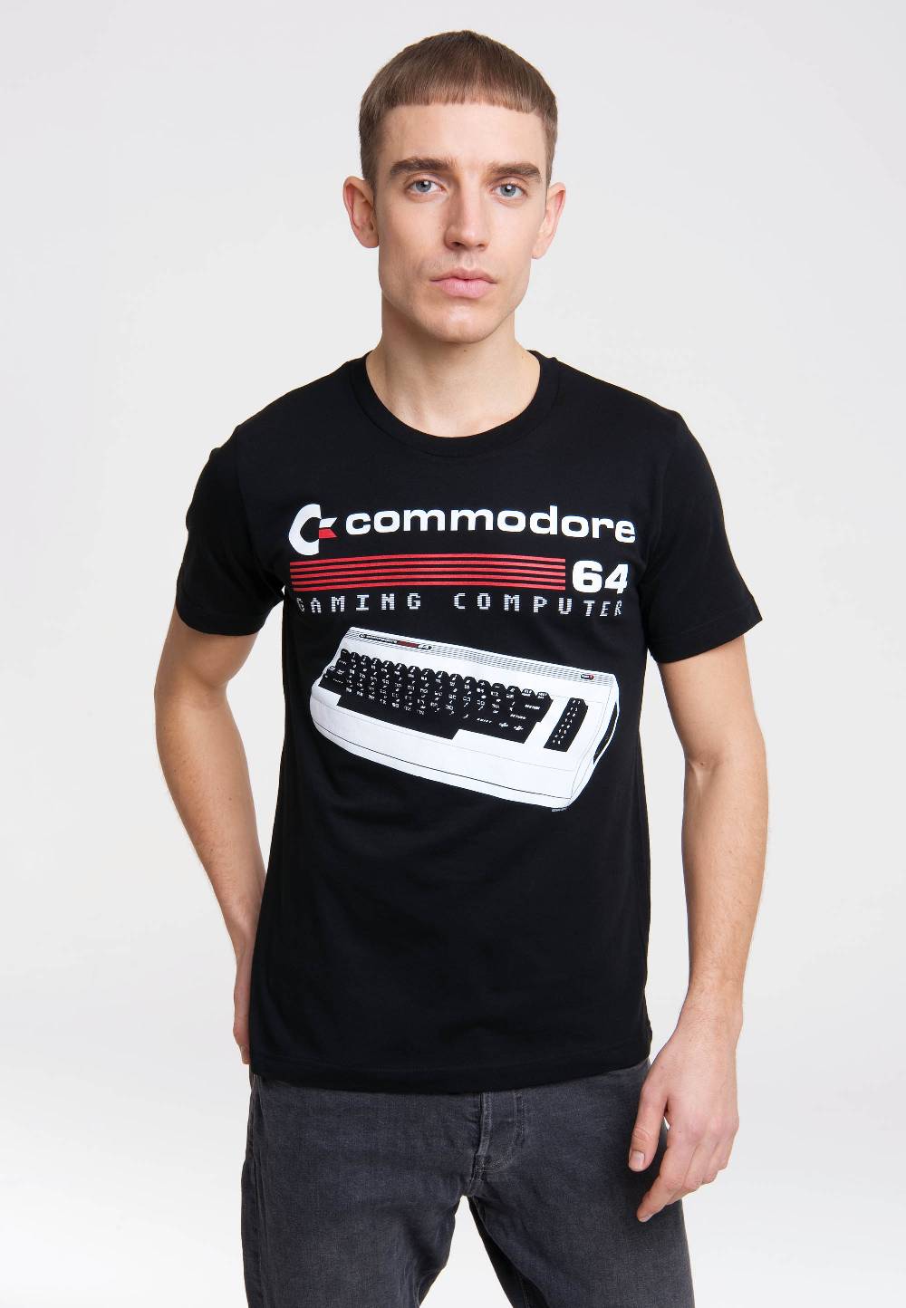 Logoshirt Commodore 64 - Gaming Computer - Tastatur - T-Shirt Print