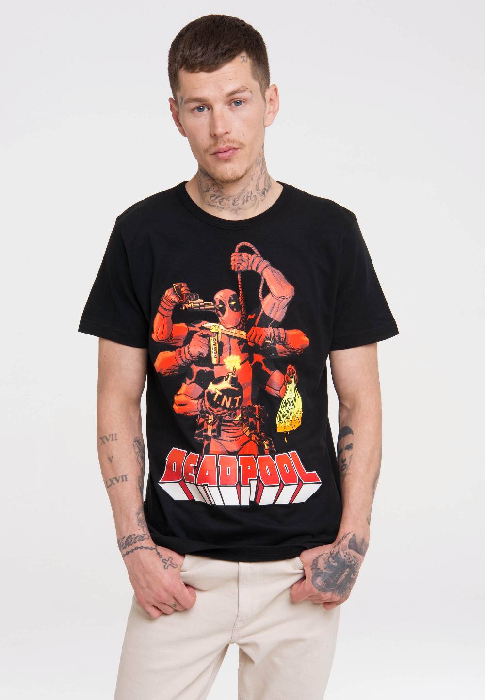 Logoshirt Deadpool - Lard-O Burger - Marvel Comics - T-Shirt Print - Herren