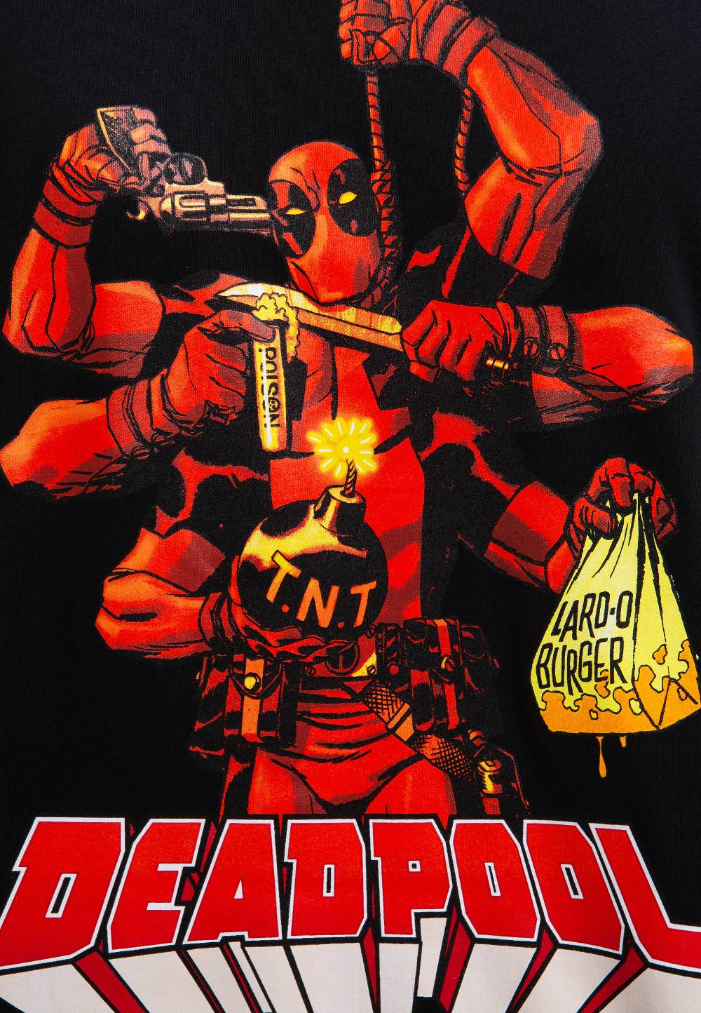 Logoshirt Deadpool - Lard-O Burger - Marvel Comics - T-Shirt Print - Herren