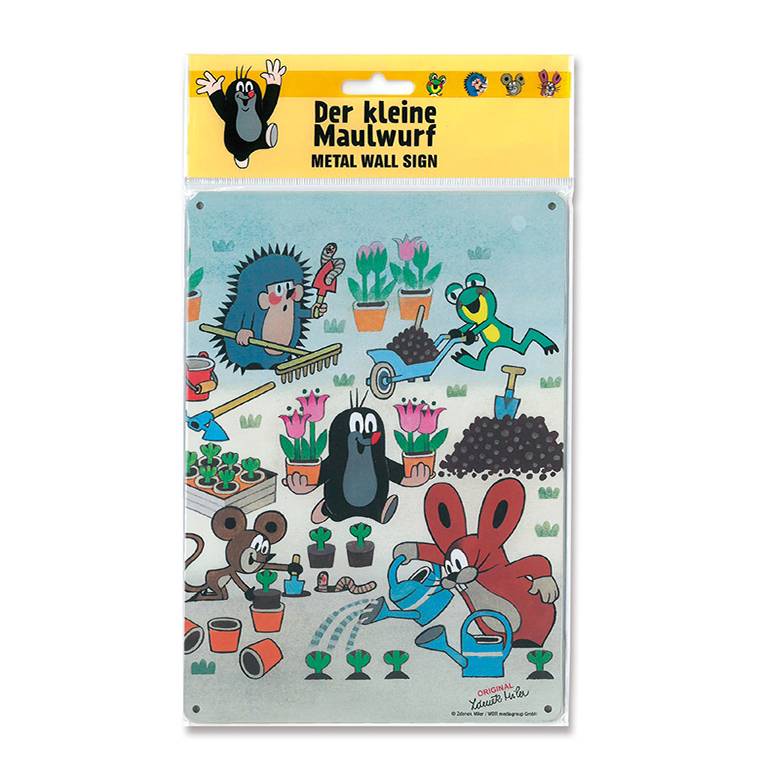 Logoshirt Der Kleine Maulwurf - Garten - Blechschild A5