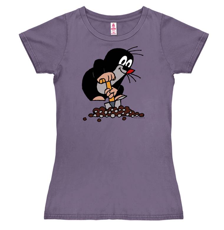 Logoshirt Der Kleine Maulwurf - Hügel - T-Shirt Print - Damen