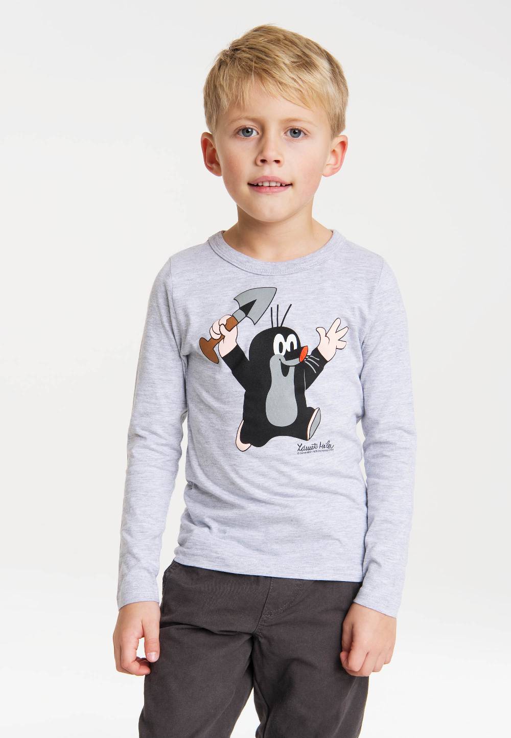 Logoshirt Der Kleine Maulwurf - Juhu - Langarmshirt Print - Kinder