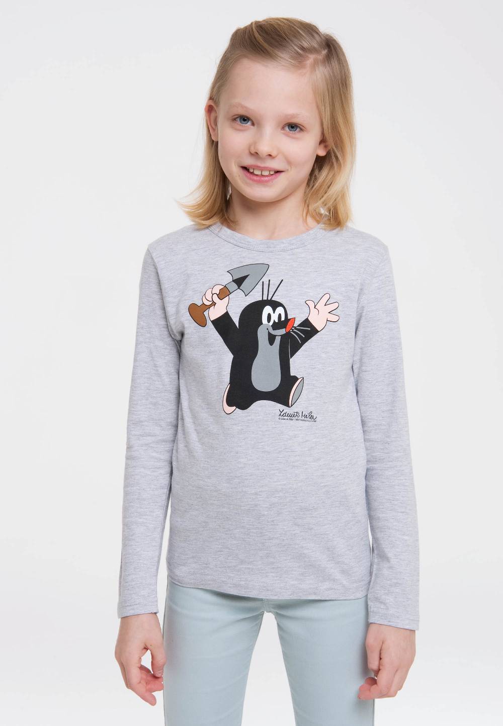 Logoshirt Der Kleine Maulwurf - Juhu - Langarmshirt Print - Kinder
