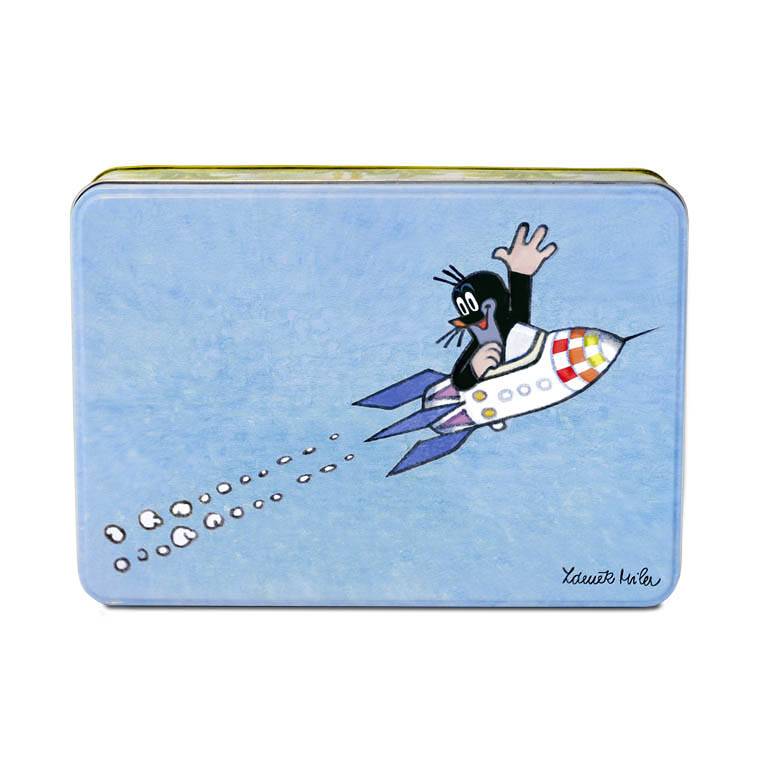 Logoshirt Der Kleine Maulwurf - Rakete - Blechdose Mit Abnehmbarem Deckel