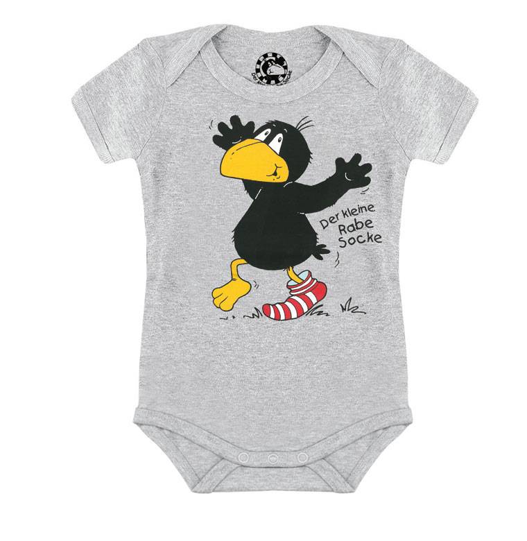 Logoshirt Der kleine Rabe Socke - Socke - Baby Body - Strampler