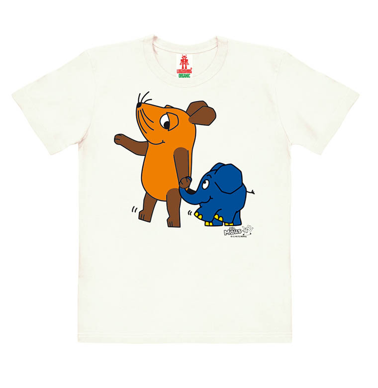 Logoshirt Die Sendung Mit Der Maus - Maus & Elefant - Bio - T-Shirt Print - Kinder